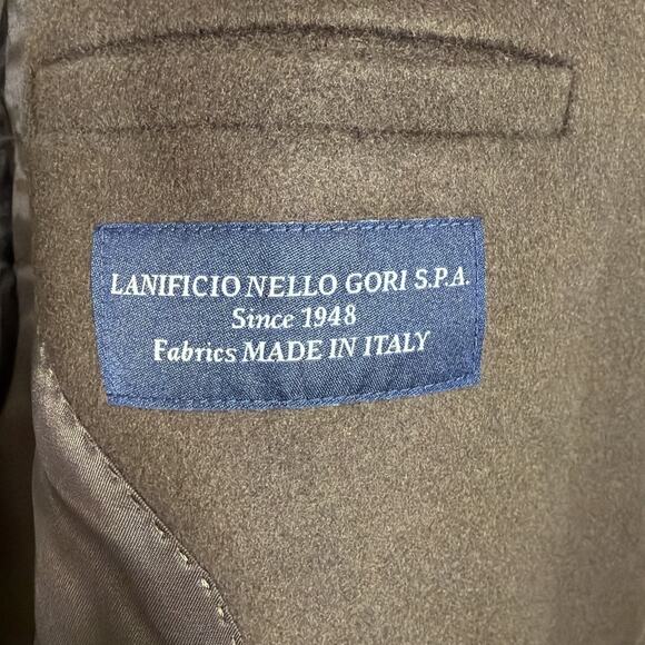 Quince Italian Wool Double-Breasted Over Dress Coat Dark Chocolate Small Jacket - Picture 8 of 12